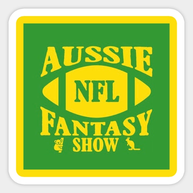 Aussie NFL Fantasy Green Logo Sticker by Aussie NFL Fantasy Show